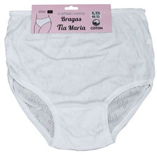 Bragas Tía Maria mariposa color blanco talla XL/ XXL( 48 /52)