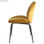 BRANDO CURRY Cadeira comtemporânea em veludo amarelo mostarda - Foto 3