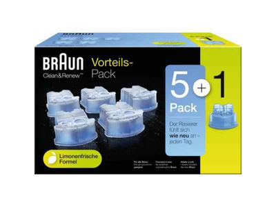 Braun Clean &amp; Renew Reinigungskartuschen CCR 5+1 Pack
