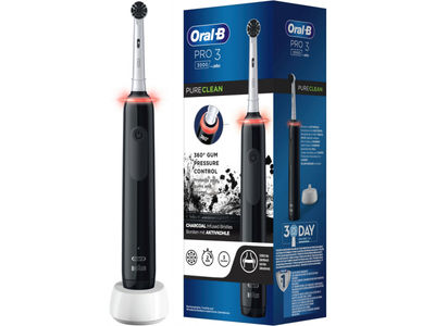 Braun Oral-B Pro 3 3000 Pure Clean Elektrische Zahnbürste Schwarz