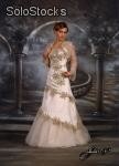 Brautkleid mit Bolero-Jacke k 1021