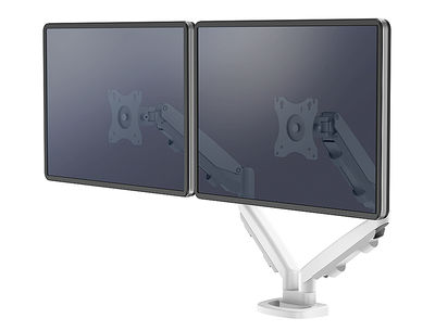 Brazo para monitor fellowes serie eppa ajustable altura 2 pantallas normativa - Foto 2