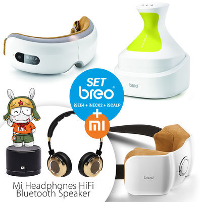 Breo Set + Xiaomi Mi Auriculares HiFi edición (oro) + Xiaomi Altavoz Bluetooth