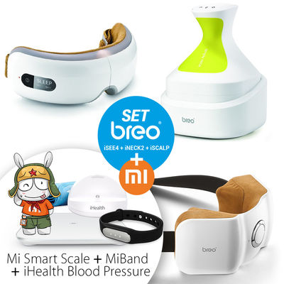 Breo Set + Xiaomi Mi inteligente Escala + Xiaomi iHealth monitoreo de presión