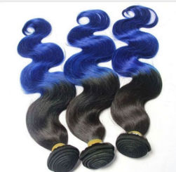 Brésilienne Vierge Cheveux Corps Vague Ombre Cheveux 1b/bleu - Photo 5