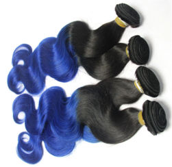 Brésilienne Vierge Cheveux Corps Vague Ombre Cheveux 1b/bleu - Photo 4