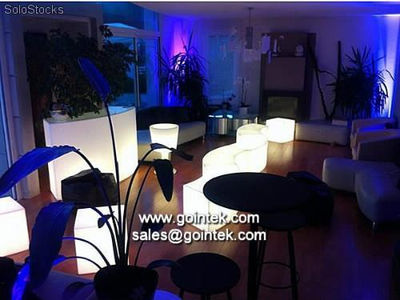 brilhantes levaram móveis evento fornecedores produtos Novo led iluminado banco - Foto 2
