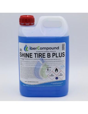 Brillant et Nettoyant pneus et plastique sans Silicone, SHINE TIRE B PLUS 5L