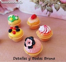 Brillo de Labios Cupcake. Balsamo labial para boda, comunion