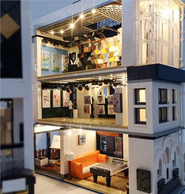 Brinquedo de construção compatível com LEGO, modelo de galeria moderno - Foto 5