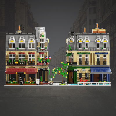 Brinquedo de construção compatível com LEGO, modelo de restaurante de Paris - Foto 4