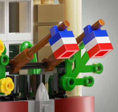 Brinquedo de construção compatível com LEGO, modelo de restaurante de Paris - Foto 5