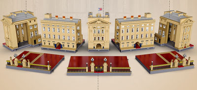 Brinquedo de construção compatível com Lego, modelo do Palácio de Buckingham - Foto 4