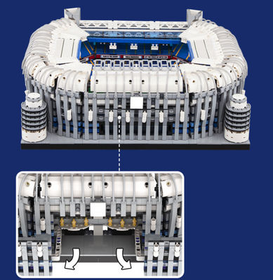 Brinquedo de construção compatível com LEGO, modelo Real Madrid Bernabeu Stadium - Foto 5