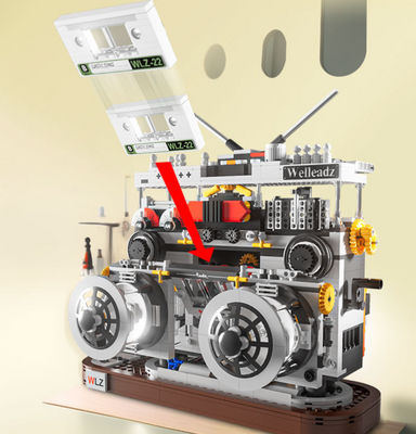 Brinquedo de construção compatível com LEGO, modelos de rádio antigos - Foto 5
