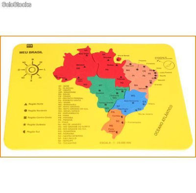Brinquedos Educativos Mapa do Brasil