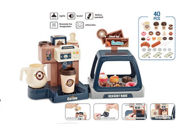 Brinquedos infantis, simulação de cafeteria, versão simplificada
