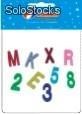 Brinquedos letras e numeros