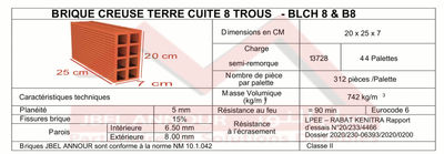 Brique Rouge BLCH8 &amp;amp; B8 - Briques creuses - Photo 2