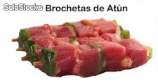 Brochetas de atún