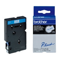 Brother TC-203 cinta azul sobre blanco 12 mm (original)