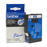 Brother TC-595 cinta blanco sobre azul 9 mm (original)