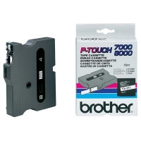 Brother TX-211 cinta negro sobre blanco 6 mm (original)