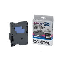 Brother TX-221 cinta negro sobre blanco 9 mm (original)