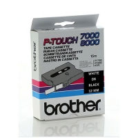 Brother TX-335 cinta blanco sobre negro 12 mm (original)