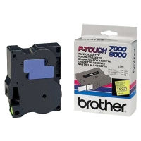 Brother TX-C51 cinta negro sobre amarillo fluorescente 24 mm (original)
