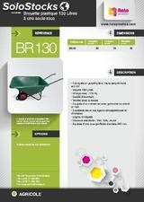 Brouette 130l/60l en plastique