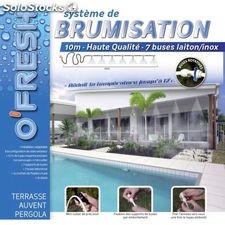 Brumisateur haute performance pour terasse cafe et jardin 10 metres 7 buses