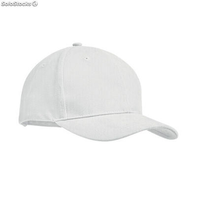 Brushed heavy cotton 6 panel Ba blanc MIMO9643-06