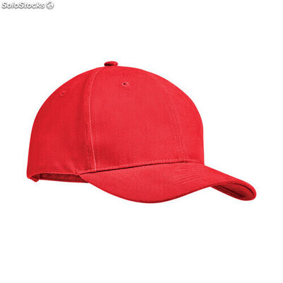Brushed heavy cotton 6 panel Ba rouge MIMO9643-05