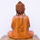 Buda de Madera tallado a mano 25cm Escultura hecha en Bali Marrón - 4