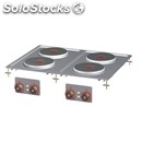 Built-in electric boiling top - mod. pcd-68et - n. 4 plates - three phase supply