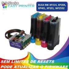 Bulk Ink Epson Xp 411, Xp214, Xp204, Xp401, Xp201, Xp101, Wf2532 Com Tinta