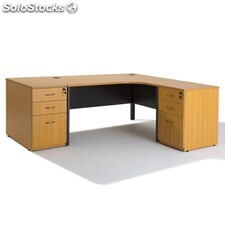 Bureau d&#39;angle compact panneaux