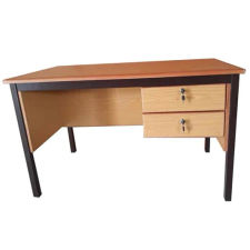 Bureau maitre semi métallique Dim 120x75x60cm avec Caisson fixe à 2 tiroirs