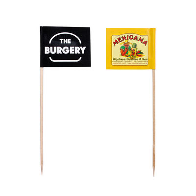 Burger picks - banderillas personalizadas de 15cm