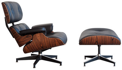 Butaca Relax con Ottoman Lounge Chair Negro - Foto 2