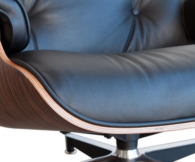 Butaca Relax con Ottoman Lounge Chair Negro - Foto 4