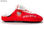 buty dla kibica biało-czerwone gadżety rekwizyty kapcie pantofle - Zdjęcie 3