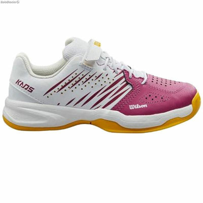 Buty dziecięce do tenisa Wilson Kaos 2.0 QL 38111 Różowy Biały