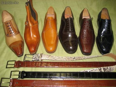 Buty męskie biznesowe ręcznie szyte z Włoch - Zdjęcie 3