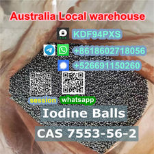 Buy CAS 7553-56-2 Iodine I2 ball Australia local warehouse Telegram: @VivianShi