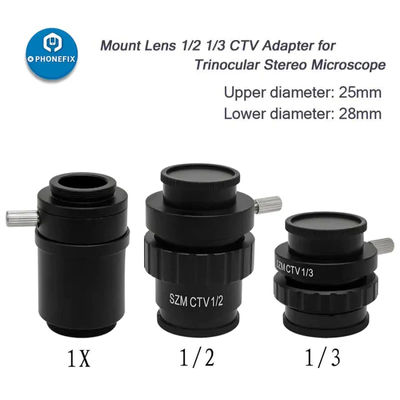 C-Mount Lens-Camera Adapter for Stereo Microscopes