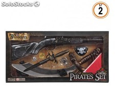 c/v pistolas piratas 52.5X7X26CM marron 2 st.