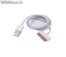 CÃ¢ble chargeur Iphone 4 vers USB - 1 m - Blanc