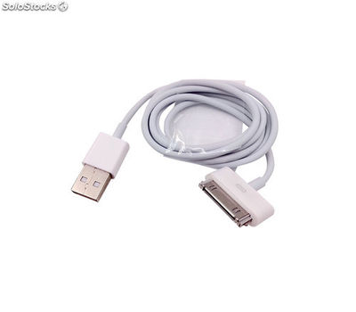 CÃ¢ble chargeur Iphone 4 vers USB - 1 m - Blanc
